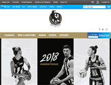 Tablet Screenshot of membership.collingwoodfc.com.au